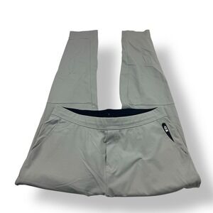 PUBLIC REC Mens All Day Pants Light Grey Stretch Zip Pocket Casual Size 36x34